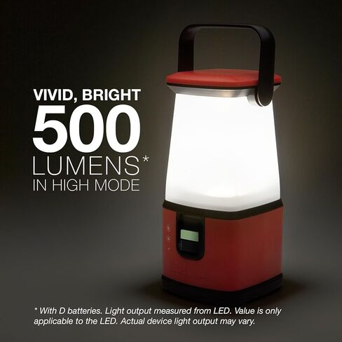 انرجايزر فانوس تخييم LED 360 برو، مصباح خيمة مقاوم للماء IPX4، مصابيح فائقة السطوع تعمل بالبطارية للتخييم والاماكن الخارجية وانقطاع التيار الكهربائي في حالات الطوارئ in Kuwait