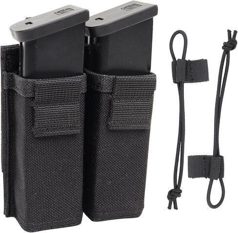 حقيبة مسدس مزدوج 9 مم - حافظة مجلة Gwild Concepts Glock MOLLE Mag Pouches مع إدراج Mag in Kuwait