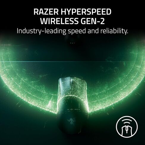 ماوس الألعاب اللاسلكي Razer DeathAdder V4 Pro - خفيف الوزن 56 جرام، الجيل الثاني اللاسلكي فائق السرعة، مفاتيح بصرية الجيل الرابع، عجلة تمرير بصرية، مستشعر Focus Pro 45K، بطارية تصل إلى 150 ساعة، أسود (متجدد) in Kuwait