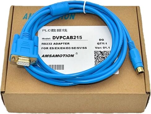 DVPCAB215 Programming Cable Download Line PC-DVP Serial RS232 Interface Magentic Ring Protection in Saudi Arabia