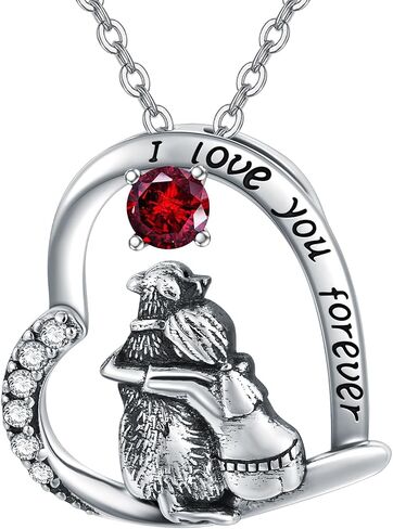 SIMONLY 925 Sterling Silver Dog Necklace for Girls Keepsake Dog Pendant Necklace Dog Lover Memorial Gifts for Women in Saudi Arabia
