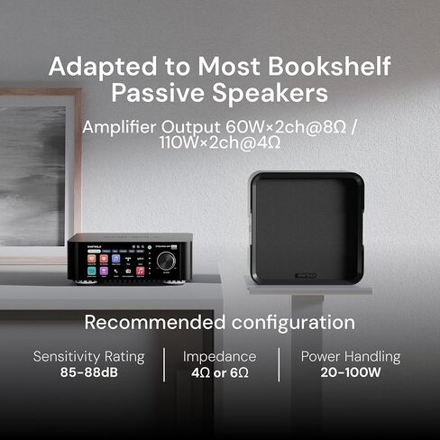 جهاز بث Eversolo DMP-A6، مشغل الشبكة، خدمة الموسيقى والبث MQA، فك تشفير كامل، DAC، DSD512 PCM768 كيلو هرتز/32 بت، بلوتوث 5.0 aptX HD، شاشة لمس عالية الدقة 6 بوصات، تطبيق حصري in Saudi Arabia