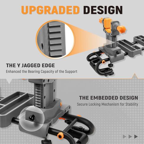 GLORYFIRE Adjustable Gun Holder - Professional Gunsmithing Tools | Sight, and Maintenance with Jagged Base Stability and Non-Marring Rubber Contact Pads, Gun Accessories for Gun Cleaning in Saudi Arabia