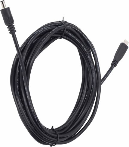 AYNEFY Type C to DC Satellite Power Cable, PVC Water Cable Extension for Replacement, Designed with Shielded Construction for Stable Network Connection in Saudi Arabia