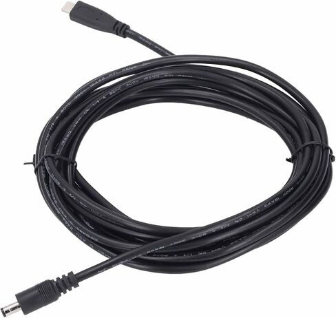 AYNEFY Type C to DC Satellite Power Cable, PVC Water Cable Extension for Replacement, Designed with Shielded Construction for Stable Network Connection in Saudi Arabia