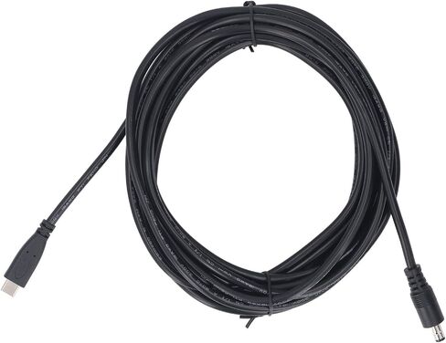 AYNEFY Type C to DC Satellite Power Cable, PVC Water Cable Extension for Replacement, Designed with Shielded Construction for Stable Network Connection in Saudi Arabia
