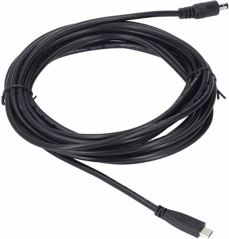 AYNEFY Type C to DC Satellite Power Cable, PVC Water Cable Extension for Replacement, Designed with Shielded Construction for Stable Network Connection in Saudi Arabia