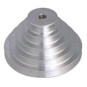 CNBTR Aluminum 5 Slot A Type V-Shaped Pulley 5 Step Pulley Belt 14mm Belt Width