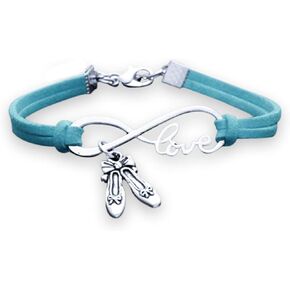 Sportybella Dance Bracelet- Dance Jewelry - infinity Love Dance Charm Bracelet- Gift For Dance Recitals & Dancers