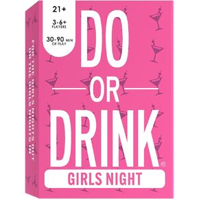 Do or Drink Girls Night - Bachelorette Party and Drinking Games with 250 Cards - Hilarious Challenges for Girls Weekend, 21st Birthdays, Bridal Showers - Great Party Starter for Game Night