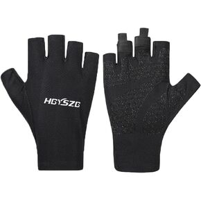 SUJAYU Fingerless Gloves Fishing Gloves Men & Women, Fingerless UV Protaction Gloves Driving Gloves Sailing Gloves Kayak Gloves Paddling Gloves Rowing Gloves, UV Gloves Sun Protection Gloves
