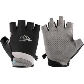 SUJAYU UV Protection Gloves Women Men, Fingerless Driving Gloves Fishing Gloves Sailing Gloves Kayak Gloves Paddling Gloves Rowing Gloves, UV Gloves Sun Gloves Sun Protection Gloves