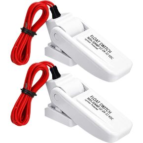 Landhoow Automatic Boat Bilge Pump Float Switch, 12v 24v 32v Bilge Float Switch Moisture Tight Seals for Automatic Electric Water Pump Accessories Ignition Protected