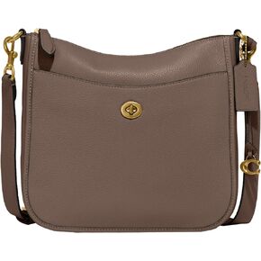Coach Womens Polished Pebble Leather Chaise Crossbody