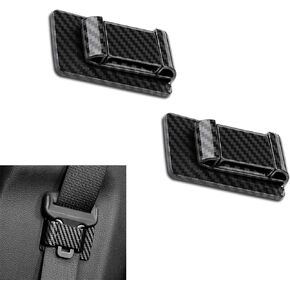2 Pack Car Seat Belt Stabilizer Universal Car Seat Belt Clips Stabilizer Holder ABS Car Seat Belt Positioner Avoid Rattling Noise From Collisions- Convenient Accessory for Easy Buckling