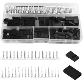 WMYCONGCONG 450 PCS Universal Servo Cable Wire Connector and Male Female Crimp Pin Kit for JR Hitec Connector