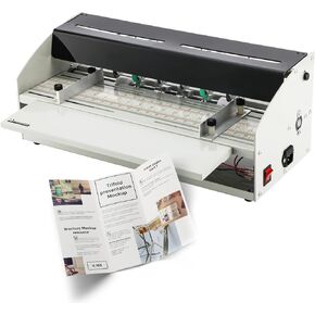 Mxmoonant 3-in-1 Electric Creasing Machine 18 1/2"(470mm) Paper Creaser Scorer Perforator Cutter for Cards Invitations Tickets 110V