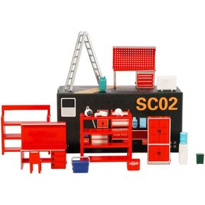 ARCADORA 1/64 Model Display Furniture Tools Dioramas Set for Garage Parking Lot