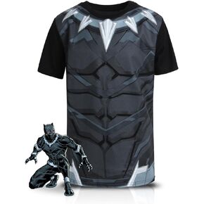Marvel Avengers Boys' T-Shirt - Spider-Man, Captain America, Hulk, Iron Man - Kids Superhero Short Sleeve Graphic Tee (8-16)