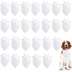PET SHOW 50Pcs Paw Pattern Dog Bandanas Bulk Washable Puppy Girl Boy Triangle Bibs Accessories for Small Medium Dogs Cats Pets