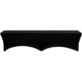 YOUR CHAIR COVERS - Stretch Spandex Lifetime Bench Cover - Black Removable and Washable Stretch Fit Lifetime Bench Covers