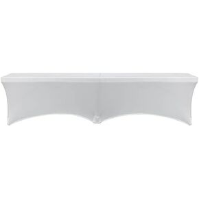 YOUR CHAIR COVERS - Stretch Spandex Lifetime Bench Cover - Black Removable and Washable Stretch Fit Lifetime Bench Covers