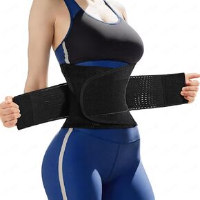 YIBUKIU Back Brace for Lower Back Pain Relief, Breathable Lumbar Support Belt for Women & Men