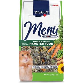 Vitakraft Menu Premium Hamster Food - Alfalfa Pellets Blend - Vitamin and Mineral Fortified 2.5 Pound (Pack of 1)