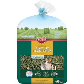 Kaytee Wafer Cut All Natural Timothy Hay for Pet Guinea Pigs, Rabbits & Other Small Animals, 60 Ounce