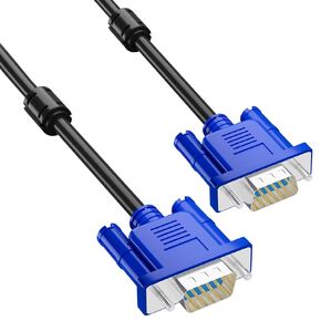 HYANGQU 5ft VGA Cable, VGA to VGA Monitor Cable, Male-to-Male Vga Cord for Video Transmission Cable, PC or Laptop to Monitor/Projector with VGA Plug Port - Ideal for Office or Home Use