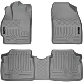 Husky Liners - Weatherbeater | Fits 2010 - 2014 Toyota Prius - Front & 2nd Row Liner - Grey, 3 pc. | 98922