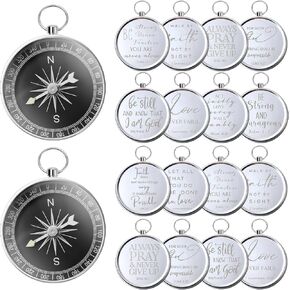 Fumete Christian Gift Compasses Hiking Scripture Gift Religious Bible Vintage Church Gift Student Teacher Graduate Gift