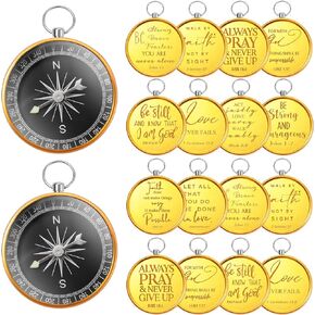 Fumete Christian Gift Compasses Hiking Scripture Gift Religious Bible Vintage Church Gift Student Teacher Graduate Gift