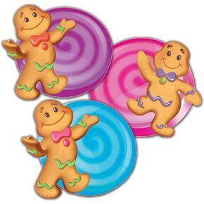 Eureka 841294 Candy Land Assorted Paper Cut-Outs, 12 Each of 3 Different Designs, 36-Piece