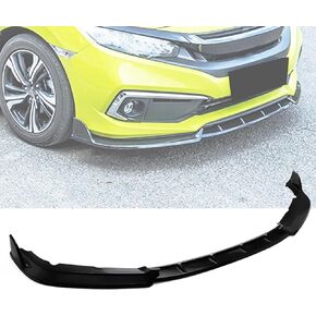 MotorFansClub 3pcs Front Bumper Lip Splitter Fit for Honda Civic 2019 2020 2021 Trim Protection Splitter Spoiler, Black