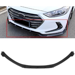 FINDAUTO PP Car Front Lip Body Kits Fits for 2017-2018 for Hyundai Elantra Matte Black Front Bumper Lower Lip Splitter Spoiler