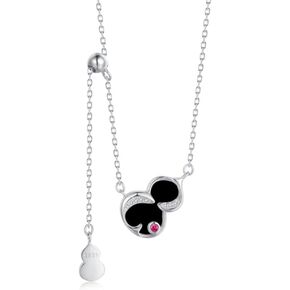 LWQQWL Guard Necklace for Women 925 Sterling Silver Agate Guard Necklaces Dainty Guard Charm Jewelry for Girls Gifts