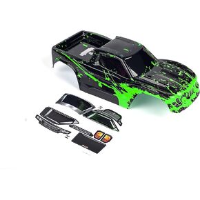 Custom Body Muddy Green Style Compatible for Hoss 4X4 VXL 3S 4WD Truck Shell Cover(Truck not Included) H-MG-01