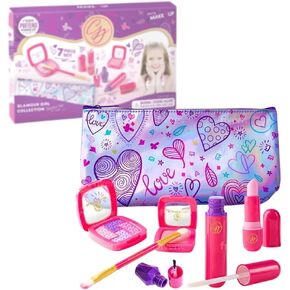 Princess Pretend Play Purse & Makeup Set - Toddler Girl Toys with Phone, Wallet & More - Ages 3+