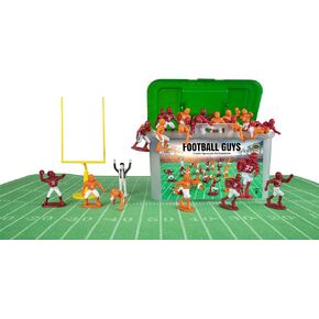 Kaskey Kids Football Guys – Maroon vs Orange Inspires Kids Imaginations with Endless Hours of Creative, Open-Ended Play – Includes 2 Teams & Accessories – 28 Pieces in Every Set!