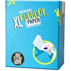 ANDYMATION XL Flipbook Paper Pack for Drawing and flipbook Making, Ideal for Large Scale Animation