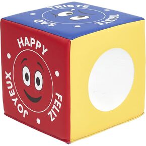 ECR4Kids SoftZone Emotion Cube مع مرآة، لعبة حسية، لون الأرض in Kuwait