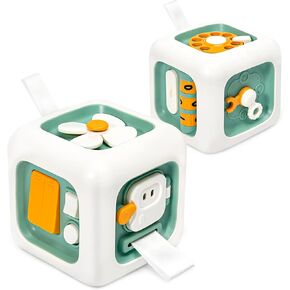 ZGLYMUS Montessori Toys for 1 Year Old,Baby Sensory Activities Cubes Toys for Toddlers 1-3,Educational Learning Toy for 6 9 12 18 Month Babies,Airplane Car Travel Toys for Kids 1-2 Year Old Gifts in Kuwait