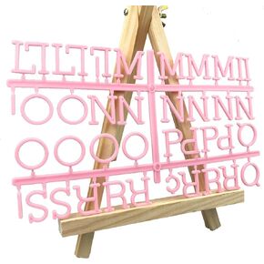 Changeable plastic Letters for Felt Message-Board with 190 Letters 1 inch(1" Letters, Gold)