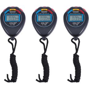 BESPORTBLE 3pcs Stopwatch Timer Alarm Watch Watch Fitness Watch Digital Chronometer Marathon Running Stopwatch Training Timer Match Stopwatches Electronic Watches Liquid Crystal