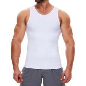 MISS MOLY Compression Shirts for Men Tummy Control Undershirt Gynomastica Slimming Vest Waist Trainer Tank Top Shapewear