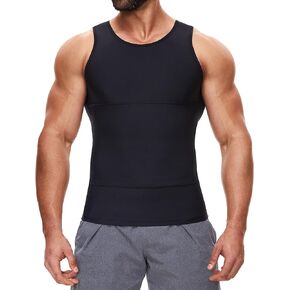 MISS MOLY Compression Shirts for Men Tummy Control Undershirt Gynomastica Slimming Vest Waist Trainer Tank Top Shapewear