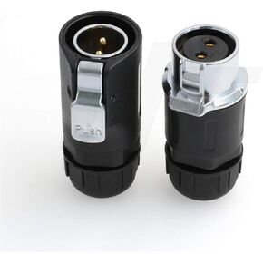 HangTon LP20 2 Pin Power Connector Industrial Bulkhead Male Female Cable Plug for RV Solar Port, Furrion Solar Charge…