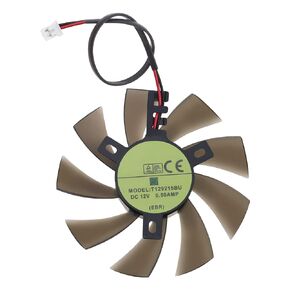 Create idea 2-Pin Header Bearing Video Card Cooling Fan Compatible with Zotac GTX 1050 1050ti Mini 2-pin Graphics Card Cooling Fan Bearing Fan