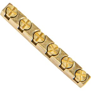 1Pcs Yootones 43mm Height Adjustable Brass Guitar Nut Compatible with Les Paul LP SG Electric Guitar (Gold)
